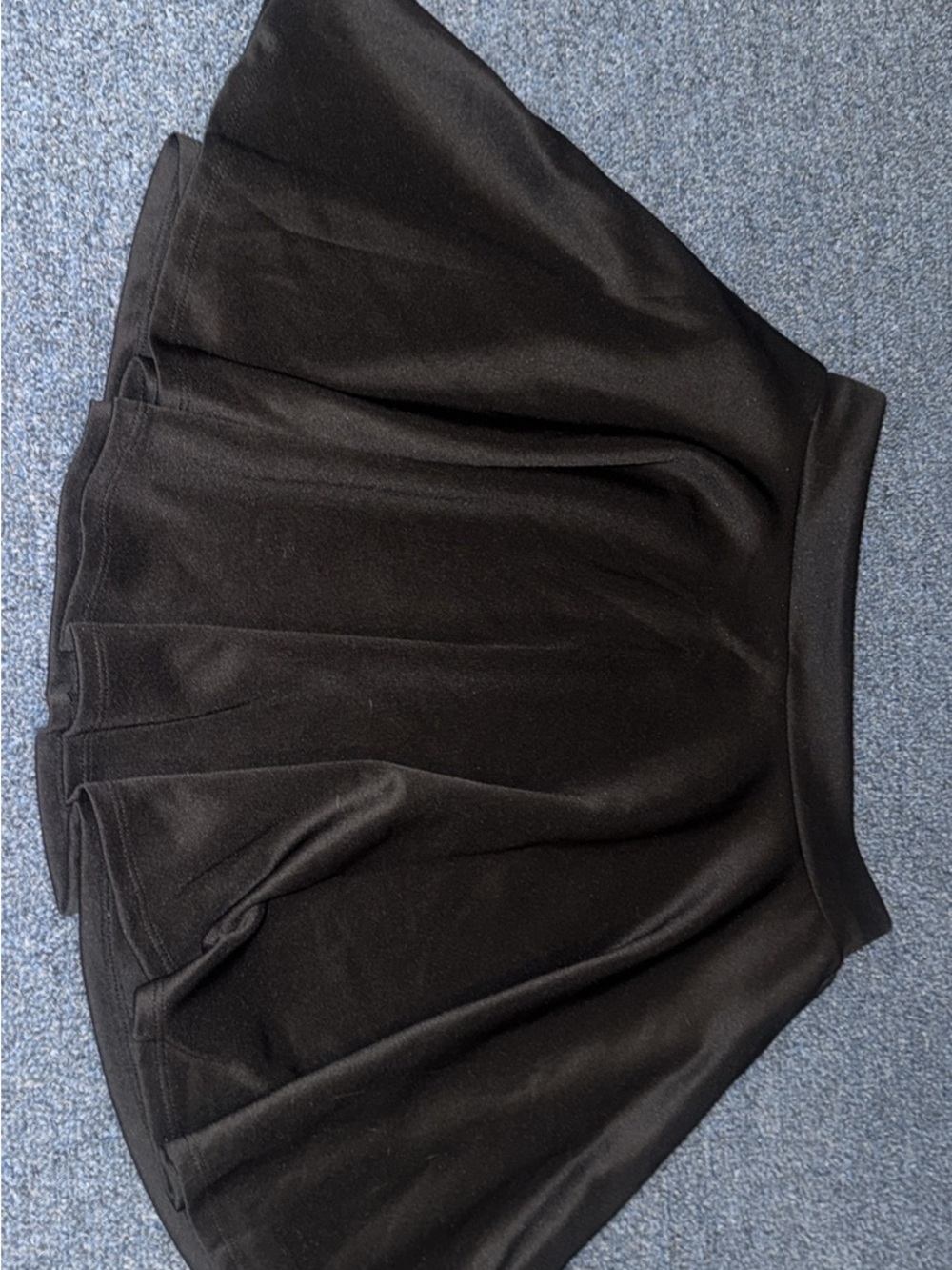 Black Pleated Mini Skirt